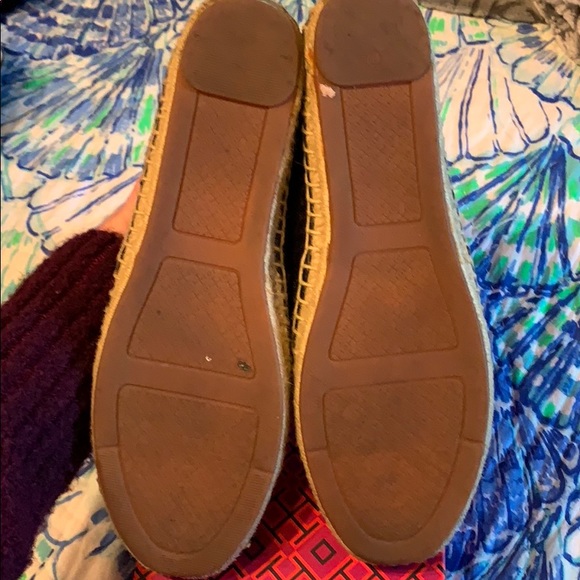 Tory Burch Grenada Mesh Leather Espadrilles 9 M - Picture 5 of 6